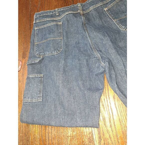 42x32 Magellan Outdoors Capenter Denim Blue Jeans Bootcut Cotton Pants - Picture 6 of 6